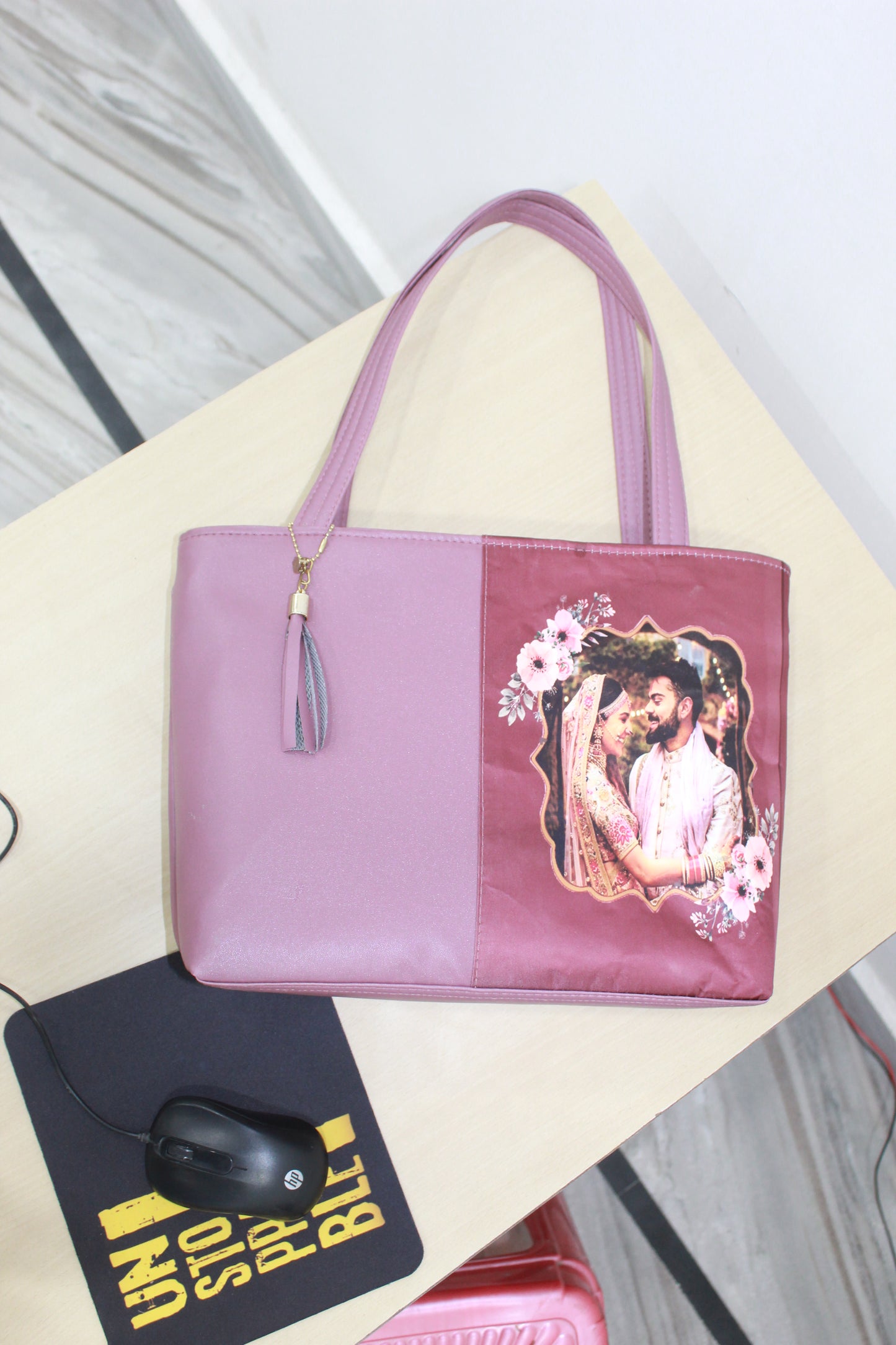 MaFs Stylish Customize/Personalize Printed Tote Bag