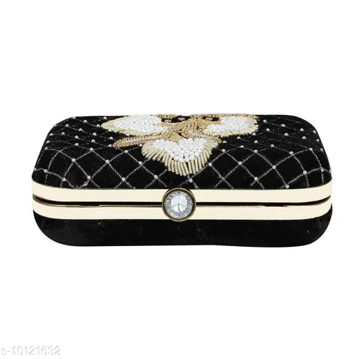 MaFs Women's Sequence Box Clutch for Wedding and Parties.