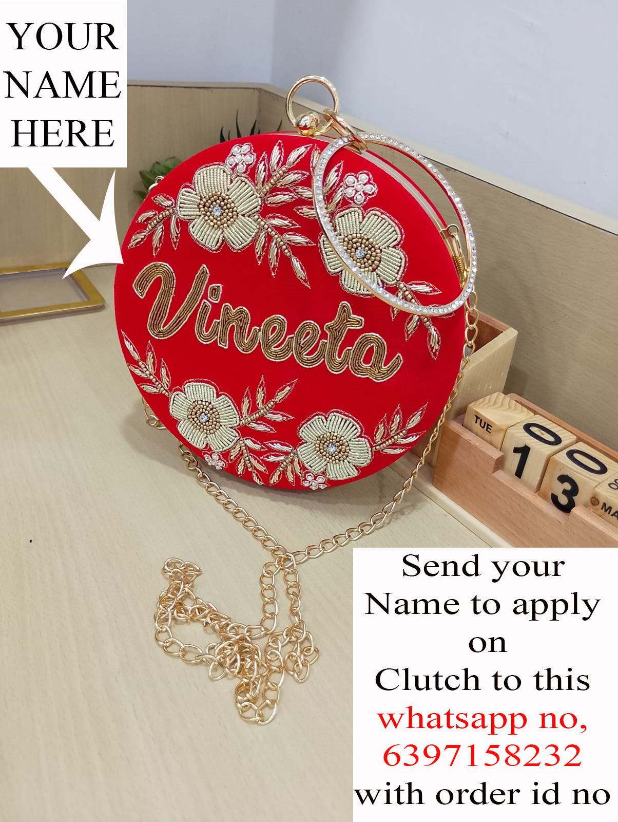 Customized Embridered Clutches