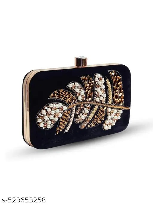 MaFs Embroiered Party Wear Clutches for Girl's