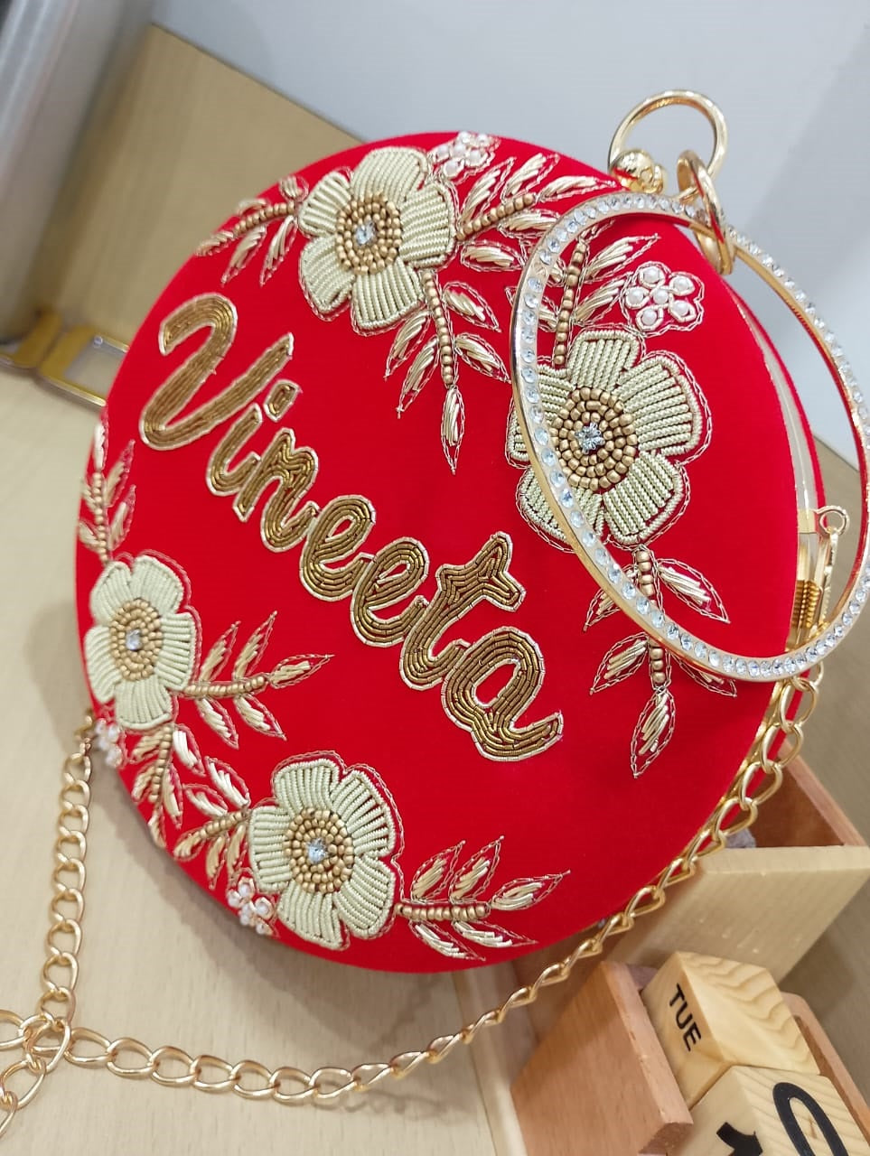 Customized Embridered Clutches