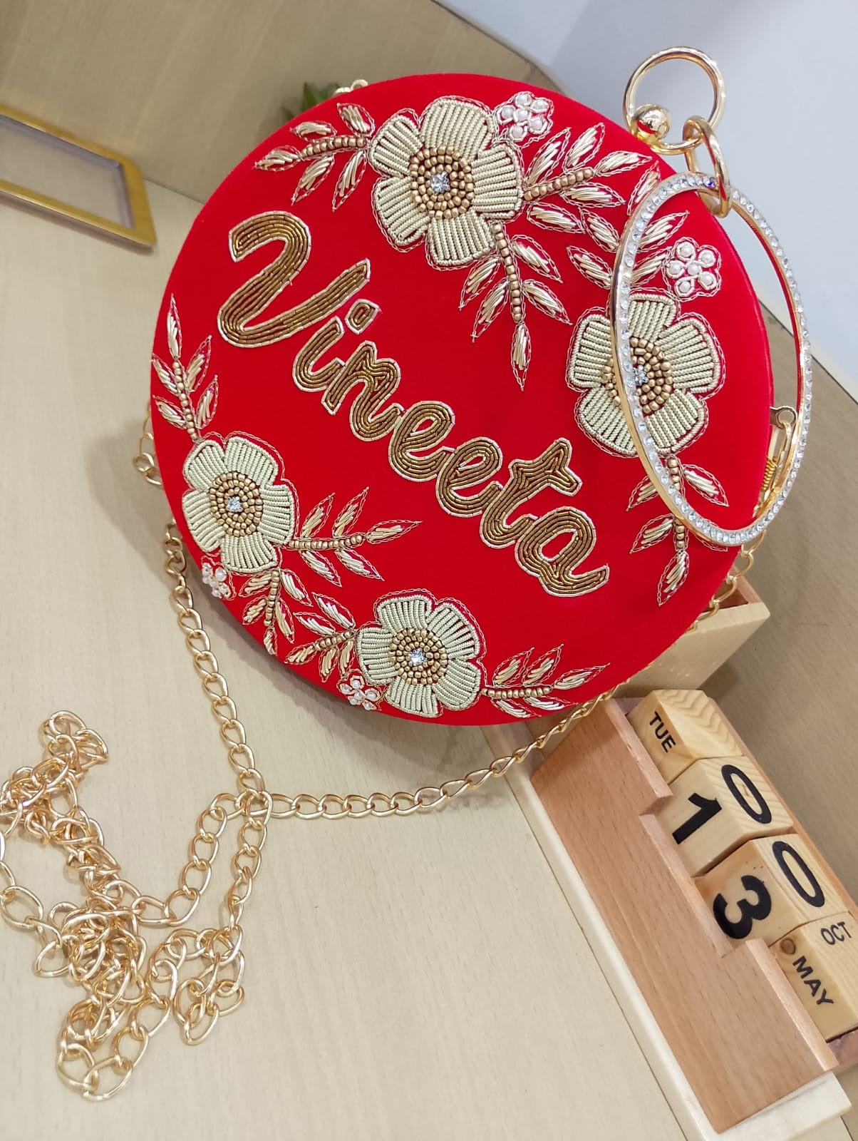 Customized Embridered Clutches