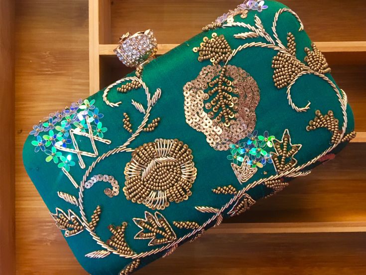 MaFs Embroidered Party Clutche For Women/Girls