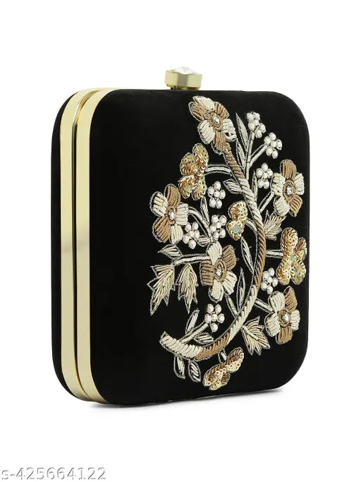 MaFs Trendy Bride Women's Velvet Clutch