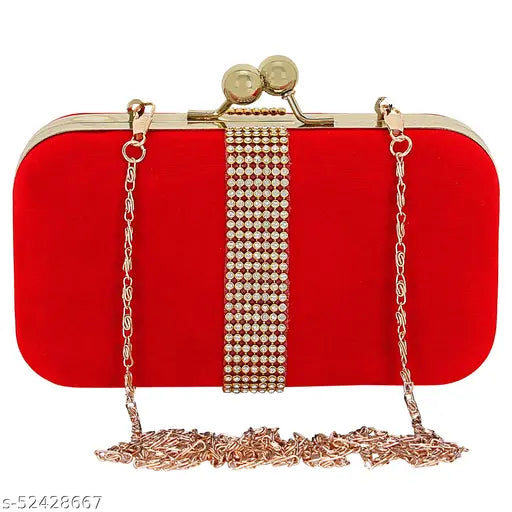 MaFs Velvet Clutche For Women