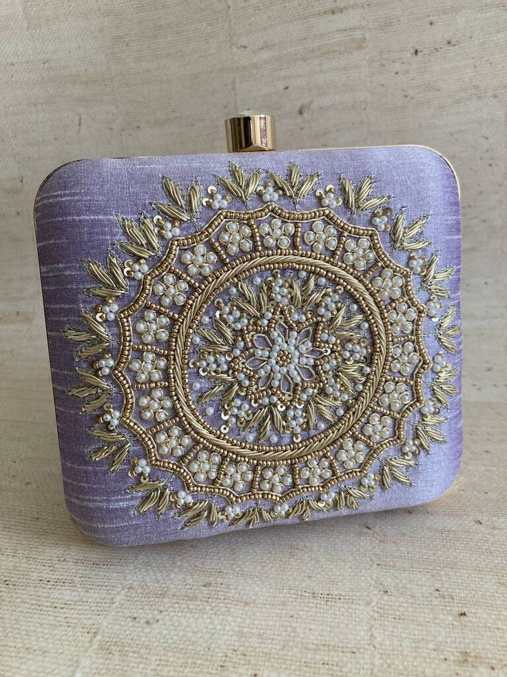 MaFs Emb Thali Square Clutch for Women