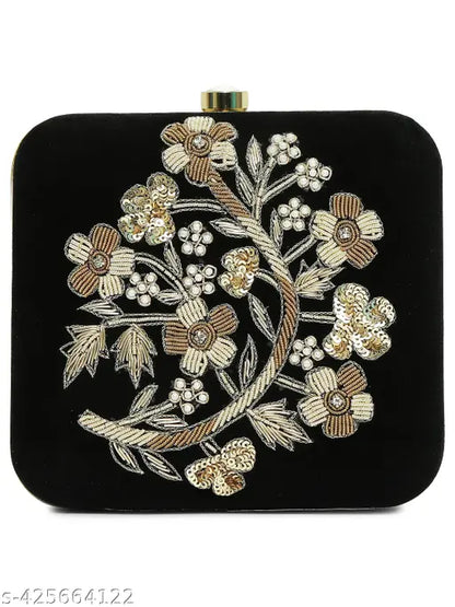 MaFs Trendy Bride Women's Velvet Clutch
