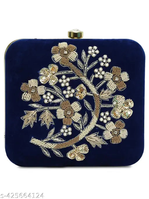 MaFs Trendy Bride Women's Velvet Clutch