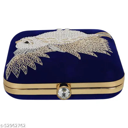 MaFs Fancy & Trendy Women Clutche With Embroideredry Work