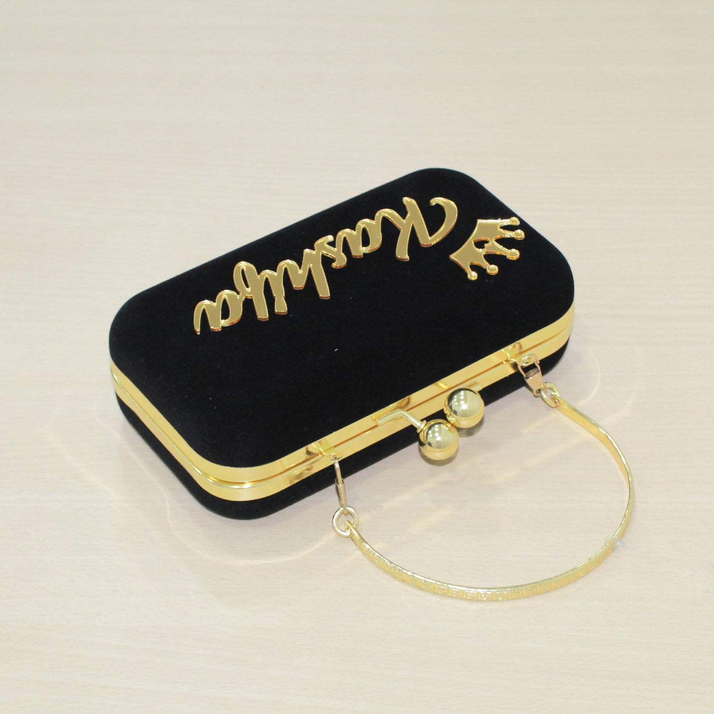 MaFs Portrait Caricature Personalised customized BLACK Clutch Bag