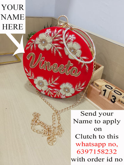 Customized Embridered Clutches