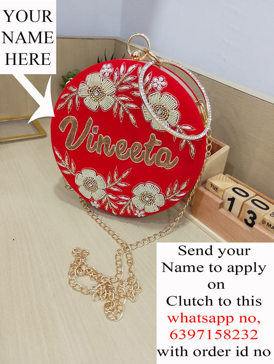 Customized Embridered Clutches