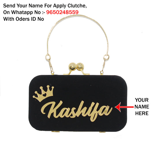 MaFs Portrait Caricature Personalised customized BLACK Clutch Bag