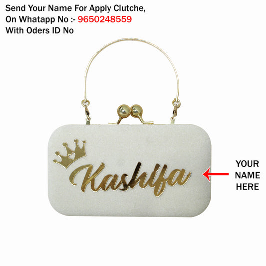 MaFs Portrait Caricature Personalised customized Golden Clutch Bag