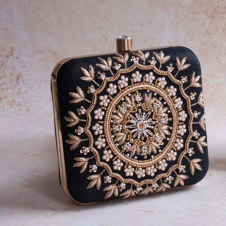 MaFs Emb Thali Square Clutch for Women