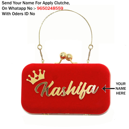 MaFs Portrait Caricature Personalised customized RED Clutch Bag