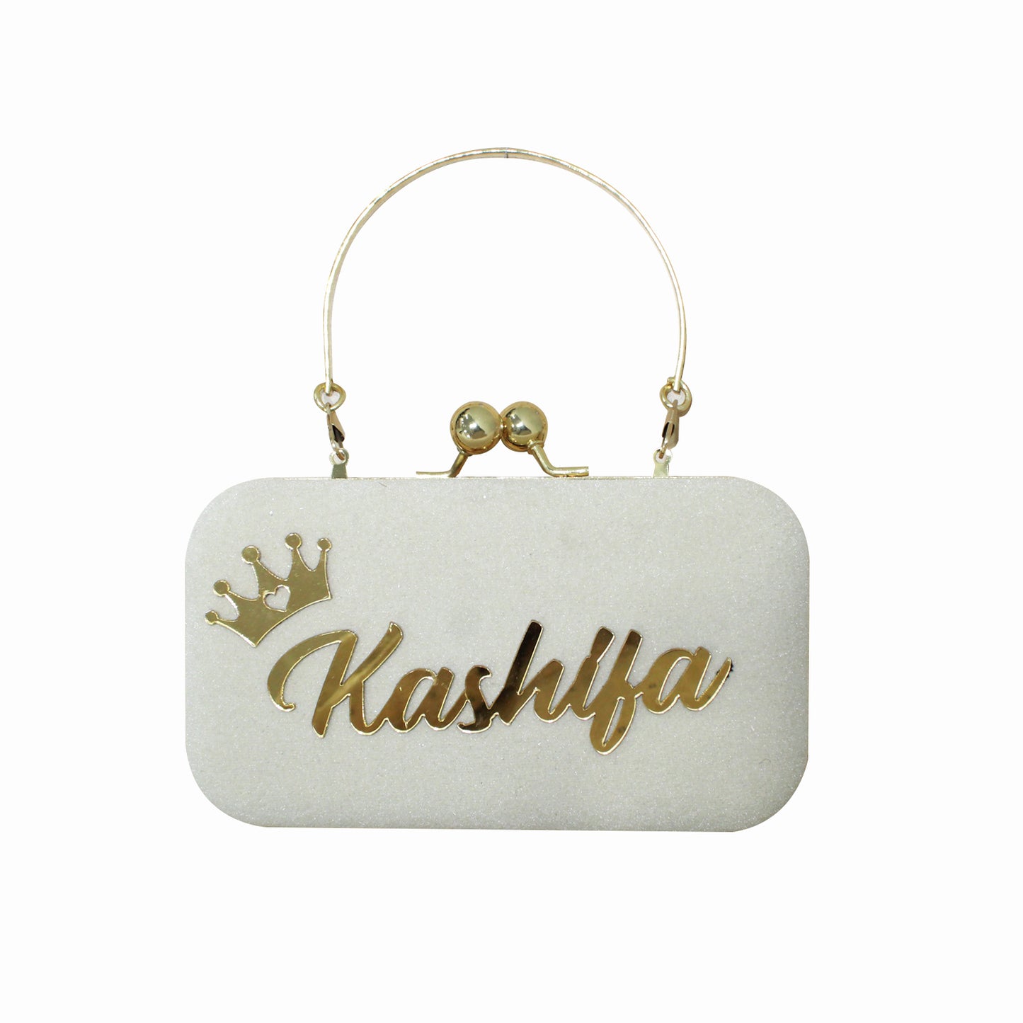 MaFs Portrait Caricature Personalised customized Golden Clutch Bag