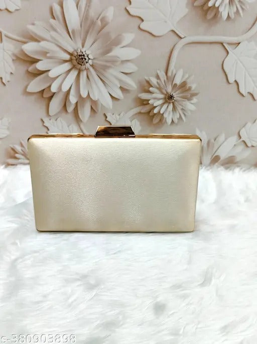MaFs Beads & Stone Boarder party clutch Hand purse