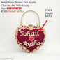 Mafs Customize Heart Shape Embroidery Clutch
