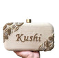 Mafs Customize Embroidery Box Name Clutch (Both Side Emb.)