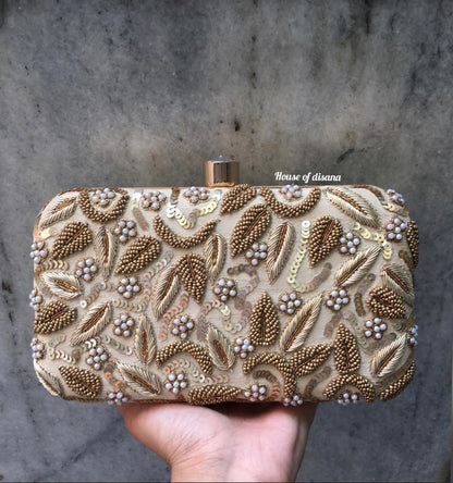 Mafs Customize Embroidery Box Name Clutch (Both Side Emb.)