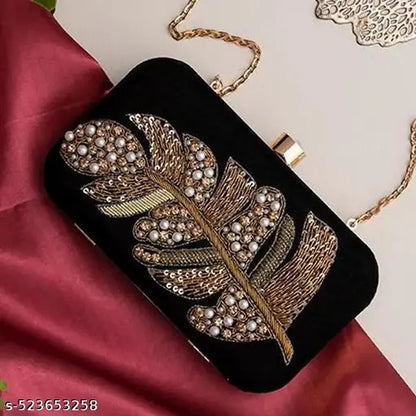 MaFs Embroiered Party Wear Clutches for Girl's