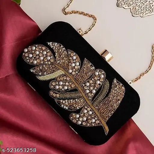 MaFs Embroiered Party Wear Clutches for Girl's