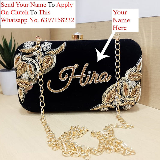 MaFs Embroidered Customized Clutches