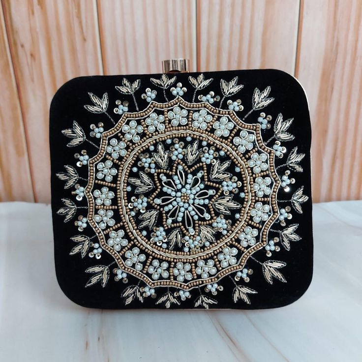 MaFs Emb Thali Square Clutch for Women