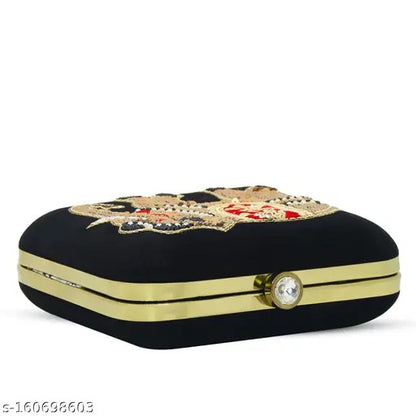 MaFs Embroidery Clutch bag for Women, Girls (Elephant)
