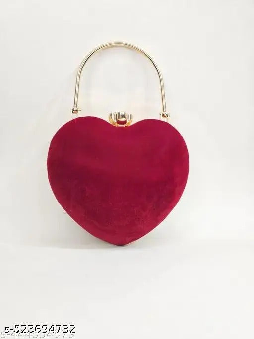 Mafs Customize Heart Shape Embroidery Clutch