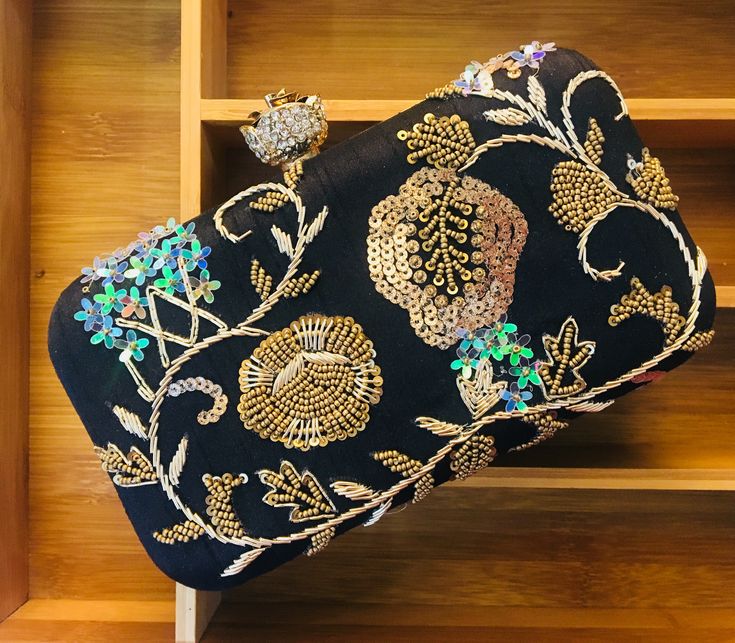 MaFs Embroidered Party Clutche For Women/Girls