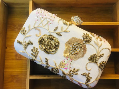 MaFs Embroidered Party Clutche For Women/Girls