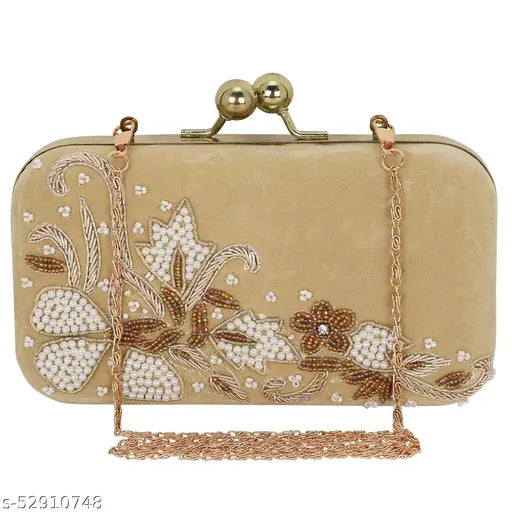 MaFs Embroidered Trendy And  Stylish Handmade Women Clutche