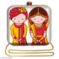 MaFs Pretty Printed Box Clutche Bags For Girls/Women.