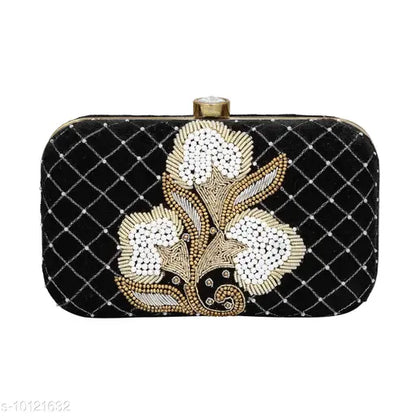 MaFs Women's Sequence Box Clutch for Wedding and Parties.