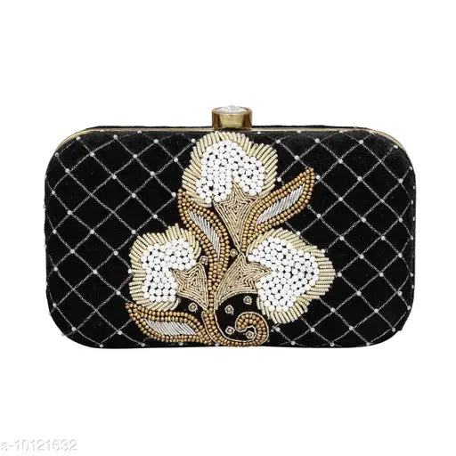 MaFs Women's Sequence Box Clutch for Wedding and Parties.