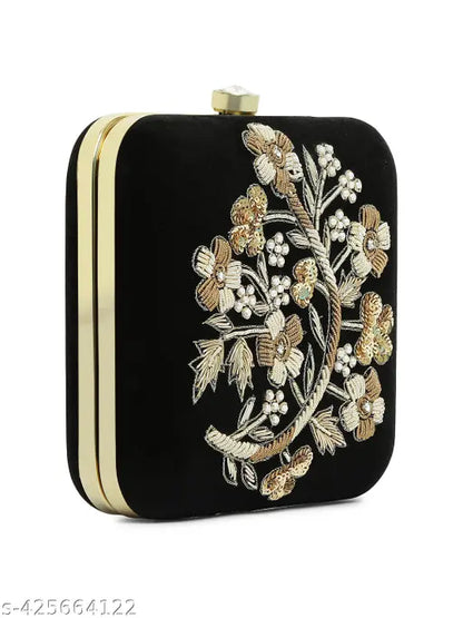 MaFs Trendy Bride Women's Velvet Clutch