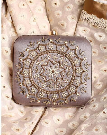 MaFs Emb Thali Square Clutch for Women
