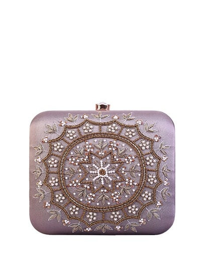 MaFs Emb Thali Square Clutch for Women