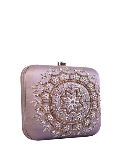 MaFs Emb Thali Square Clutch for Women