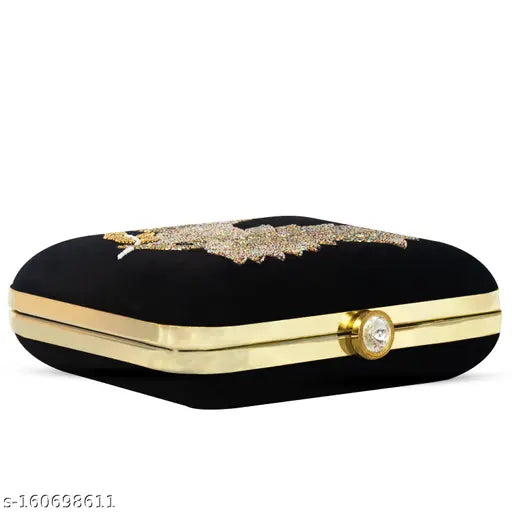 MaFs Embroidered Box Clutche Bag