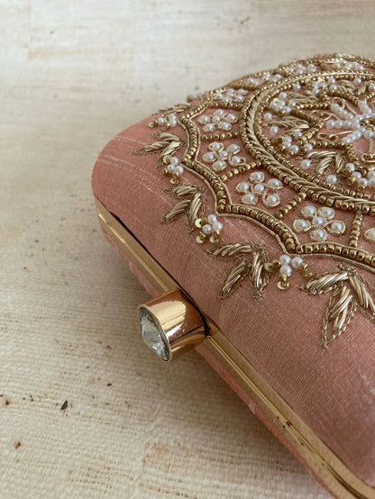 MaFs Emb Thali Square Clutch for Women