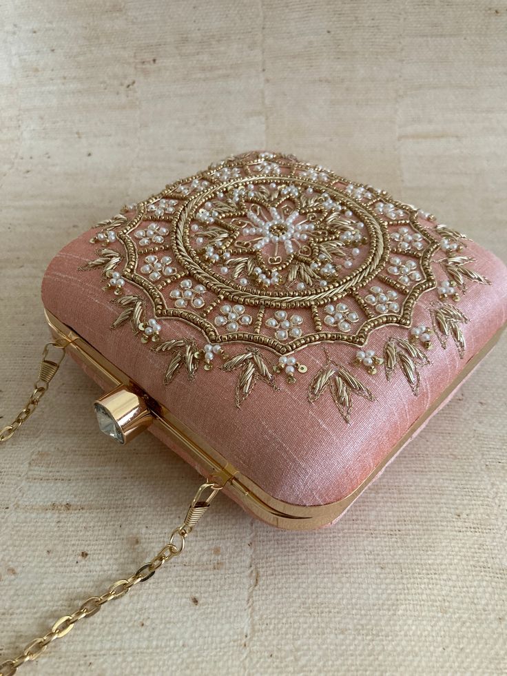 MaFs Emb Thali Square Clutch for Women
