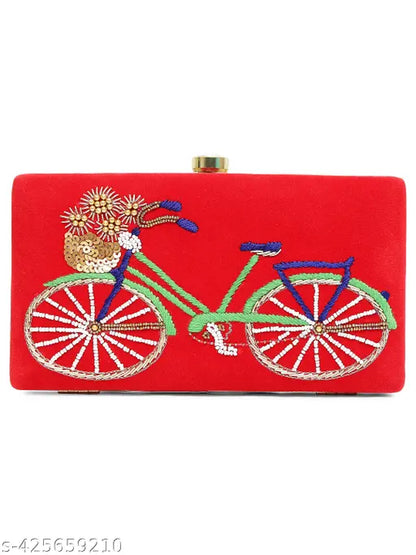 MaFs Hand Embroidery Clutch.