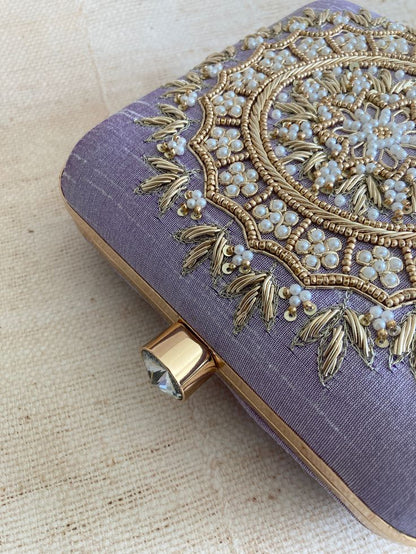 MaFs Emb Thali Square Clutch for Women
