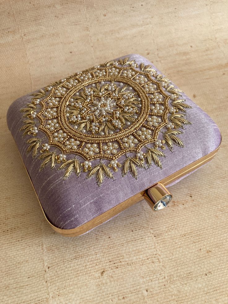MaFs Emb Thali Square Clutch for Women