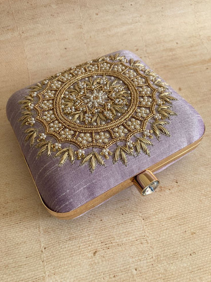 MaFs Emb Thali Square Clutch for Women