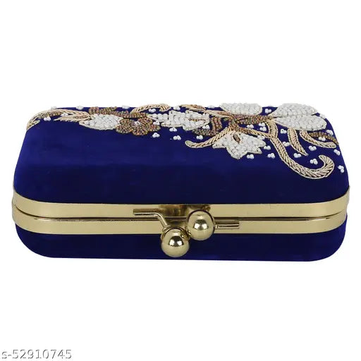 MaFs Embroidered Trendy And  Stylish Handmade Women Clutche