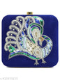 MaFs Embroidered Peacock Clutche For Girls